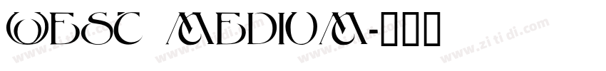 West Medium字体转换